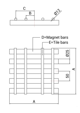 Standard Square Grate Magnets